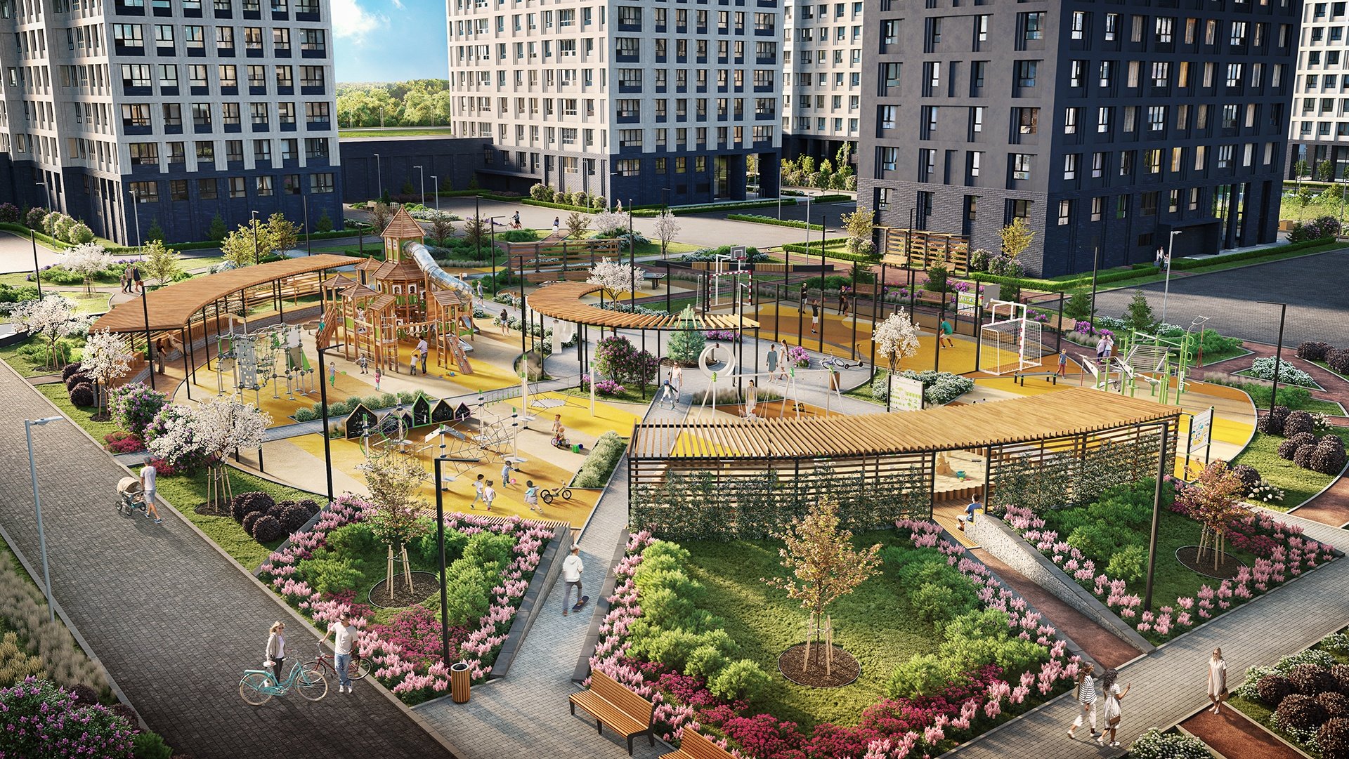 Разработан проект благоустройства территории жилого комплекса &laquo;Тайм Сквер&raquo;